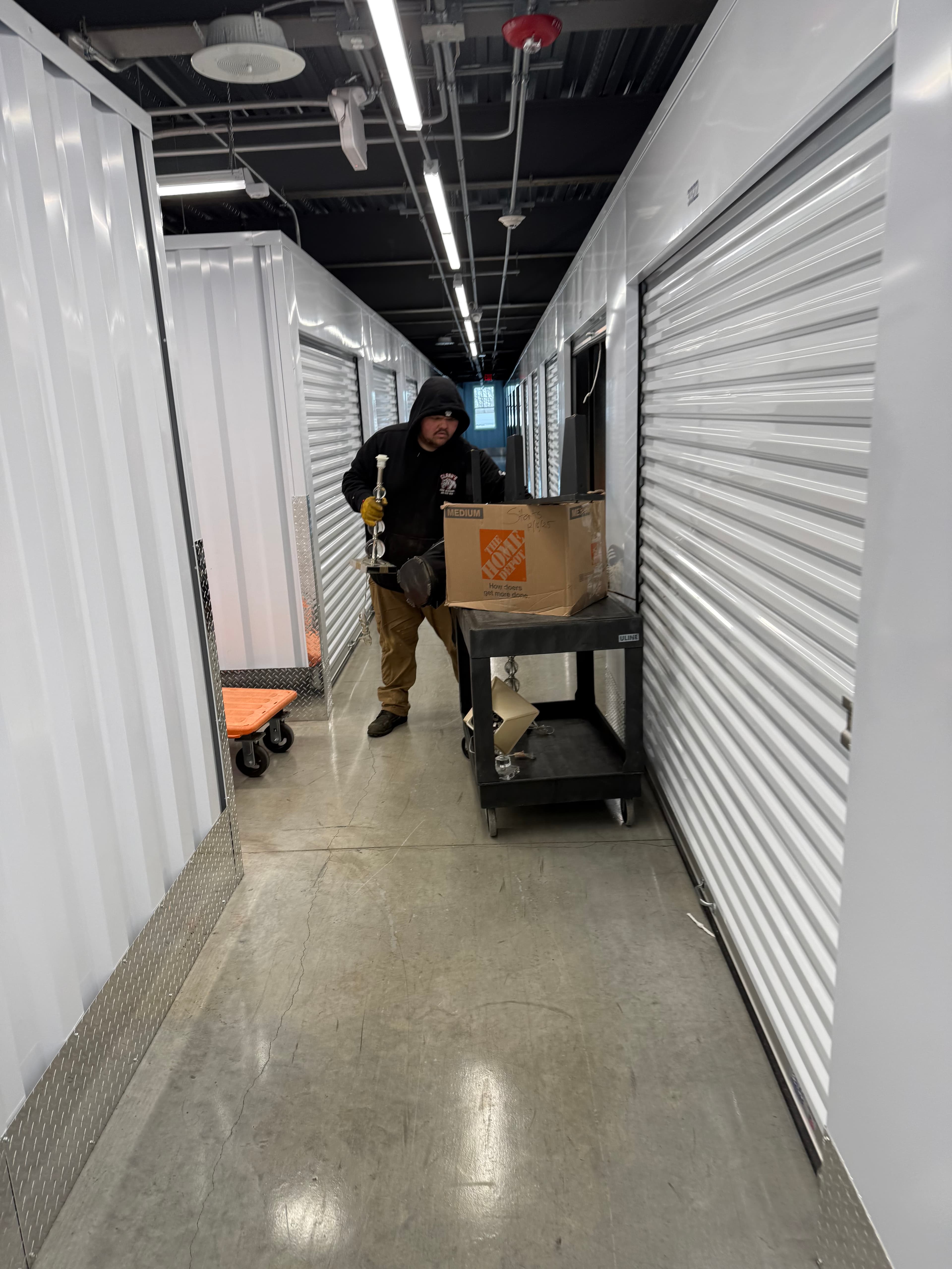 Storage unit cleanout completed by Clark's Junk Removal